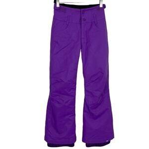 NWOT ROXY GIRL Ski Pant Girls 10/M Purple Dryflight Tech Adjust 4 Pockets Lined